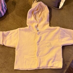 Clayeux Soft Pale Yellow Hooded Baby Sweatshirt